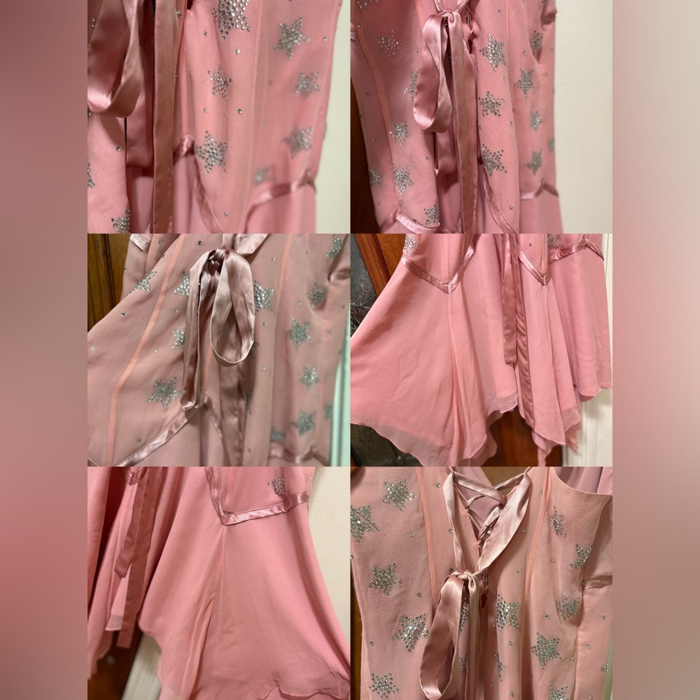 🌸Betsey Johnson Rare Vintage Star Slip Dress – Iconic Y2K Dreamwear ✨ - Picture 10 of 13